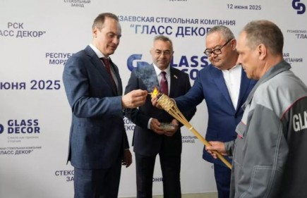 The only glass factory in Russia built from scratch in Ruzayevka sets production records!
